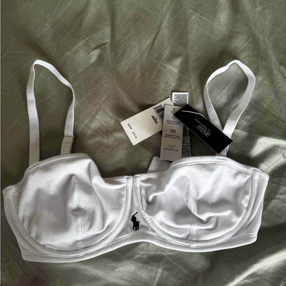 NWT Ralph Lauren White Balconette Bra